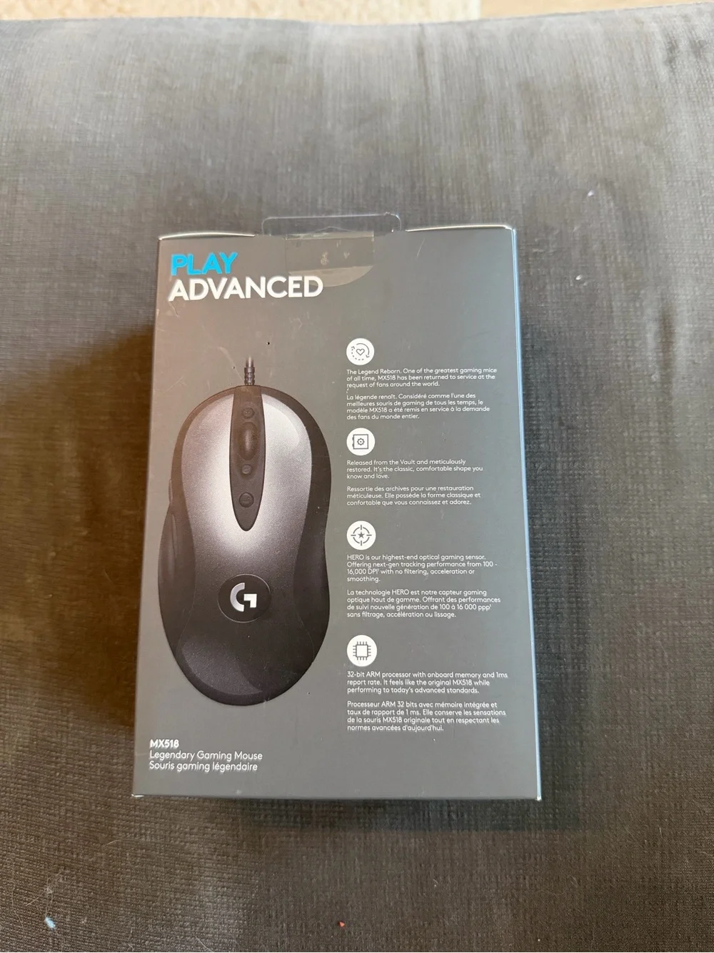 Logitech MX518 Legendary Gaming Mouse - Black
